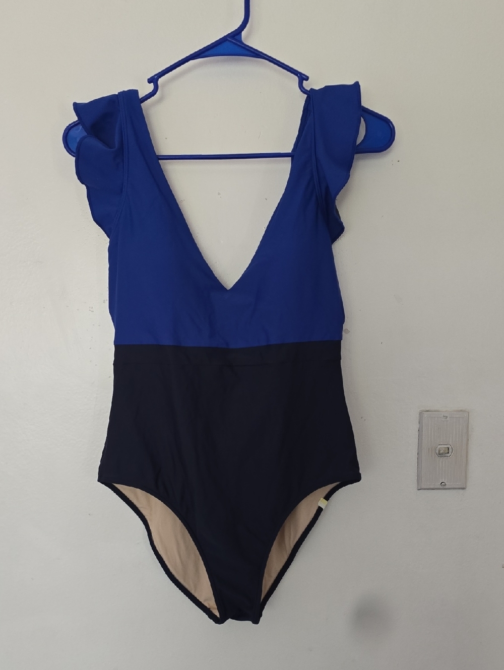 Summersalt Royal Blue and Black One-Piece Swimsuit